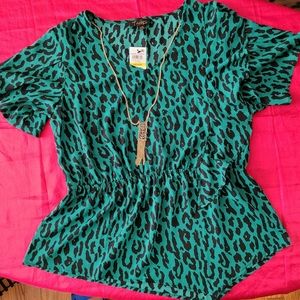 Animal print top